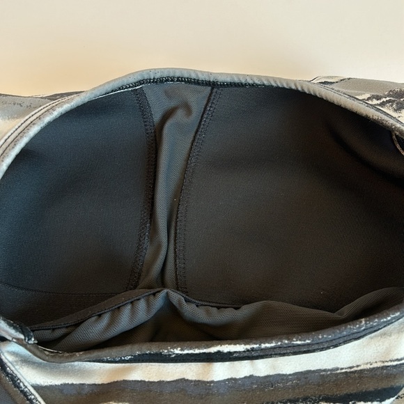 Athleta Black White & Gray Multi Halter Style Athletic Top women’s Small - Picture 7 of 10